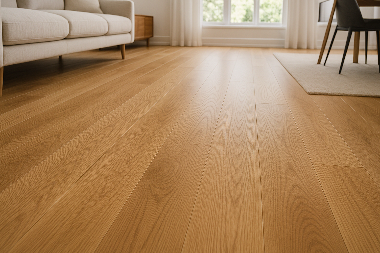 create a photo of engineered timber flooring